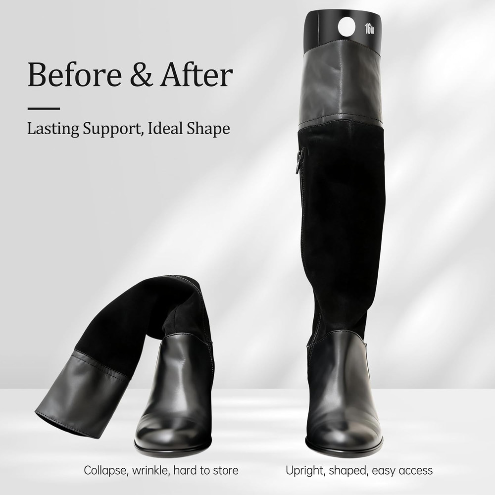 Boot Shaper Form Inserts, Tall Boot Support, Reusable Shoe Tree Shape Holder ...