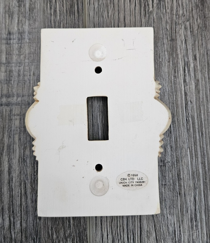 Vintage 1998 CBK LTD, LLC Light Switch Cover Plates Two *Not Identical Patterns