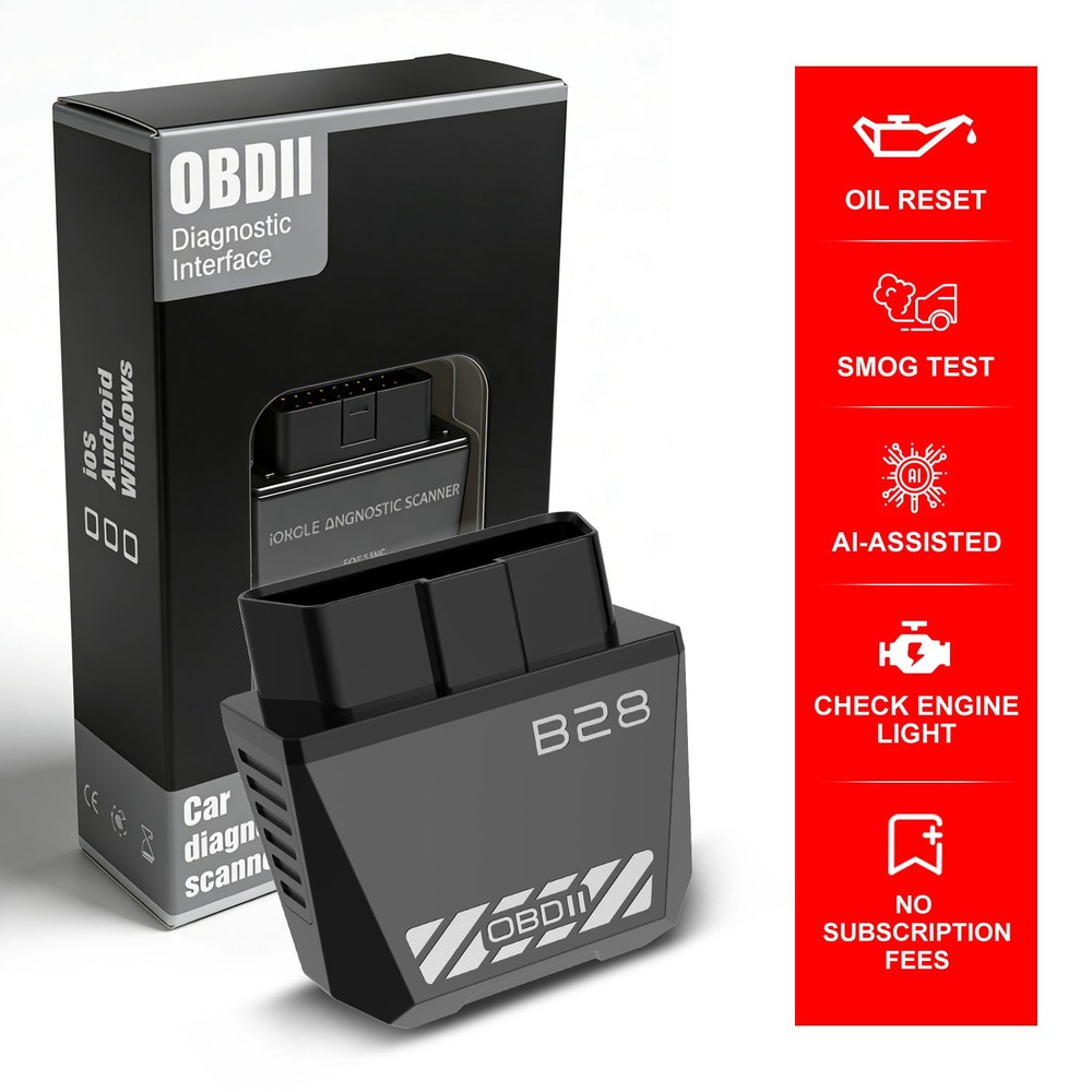 Bluetooth OBD2 OBDII Car Diagnostic Scanner Auto Fault Code Reader Tool B28