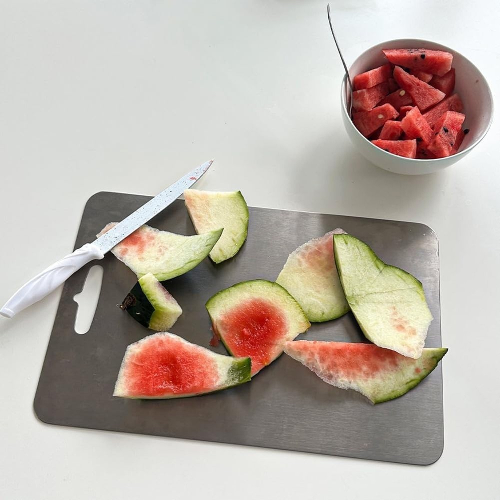 Titanium Cutting Boards - 100% Pure Titanium Cutting Boards for Kitchen - Cut