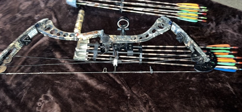 Camo archery research bow 