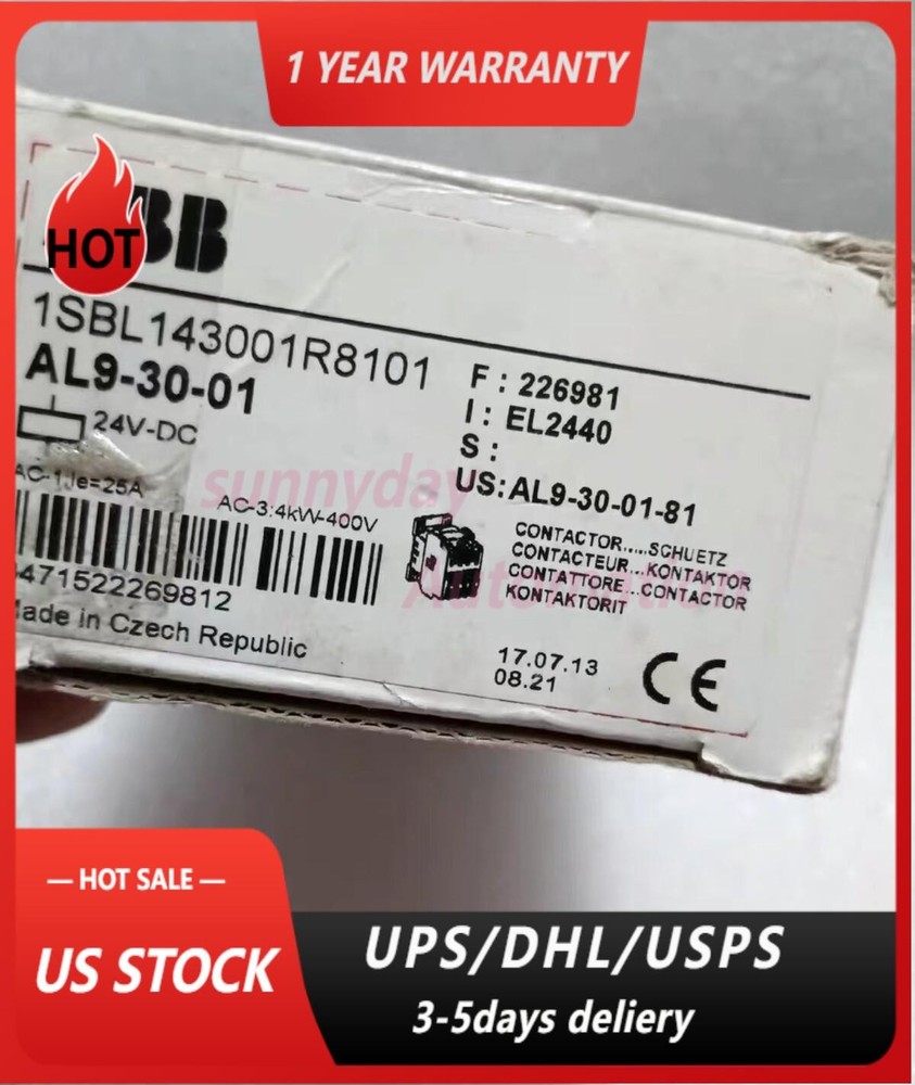 1pc ABB AL9-30-01 DC contactor 24VDC