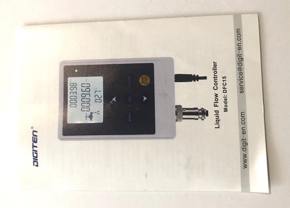 DIGITEN LCD Water Flow Controller Kit G1 Solenoid Valve Sensor 12VDC Max 2A