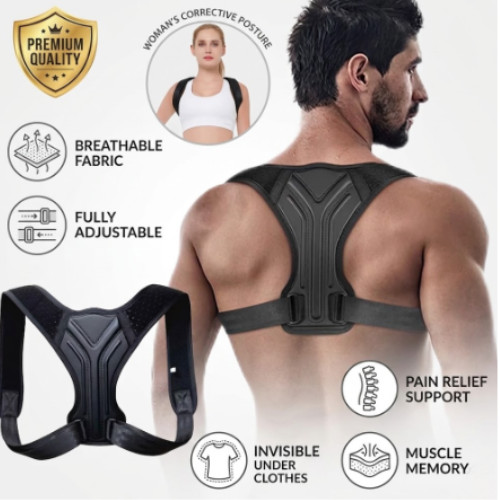 Back Brace Posture Corrector Upper Back Shoulder Pain Relief Clavicle Support