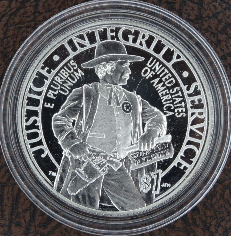2015-P US Marshals Proof Silver Dollar US Mint $1 Commemorative