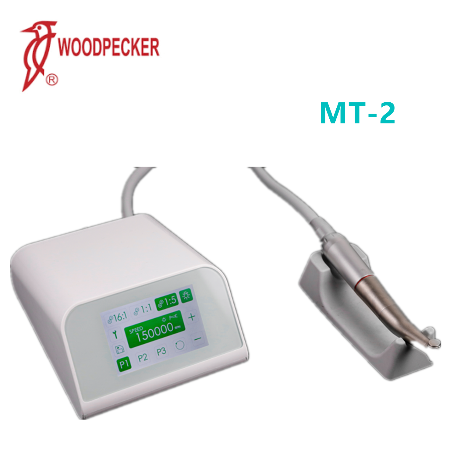 Original Woodpecker Dental Electric Motor MT2 MT3+1:5 Contra Angle LED Handpiece