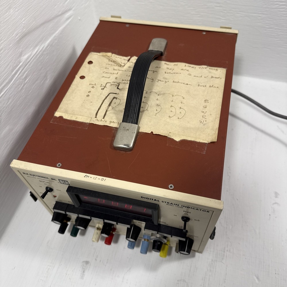BLH Electronics Model 1200B Digital Strain Indicator Ser 4039 Vintage (TESTED)