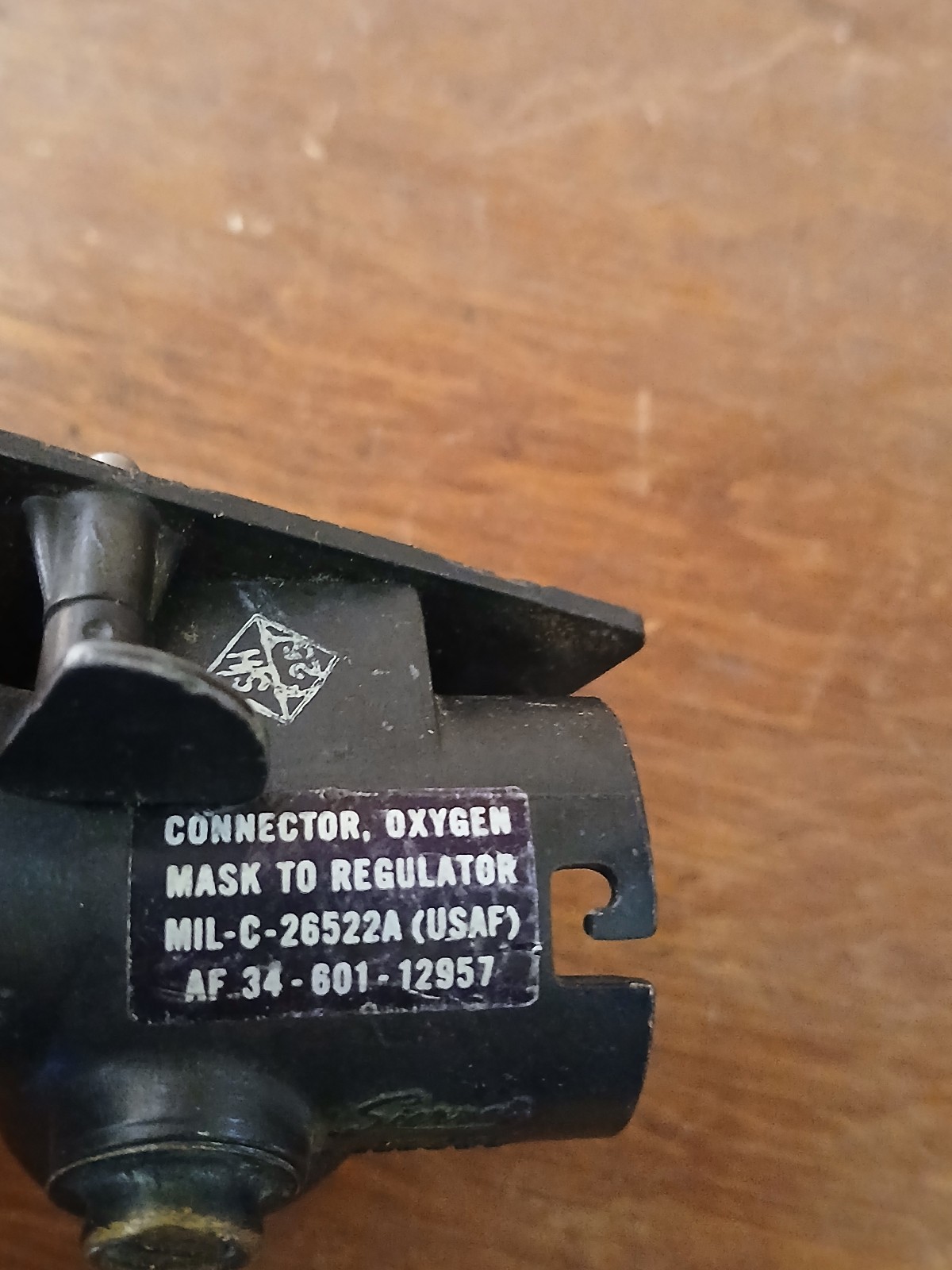 Oxygen Mask to Regulator Connector - Used