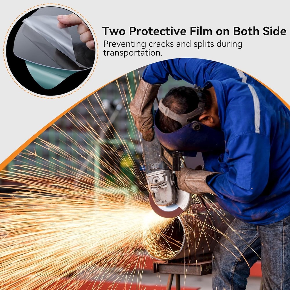 Durable Clear Polycarbonate Face Shield Replacement Lenses - Compatible with ...