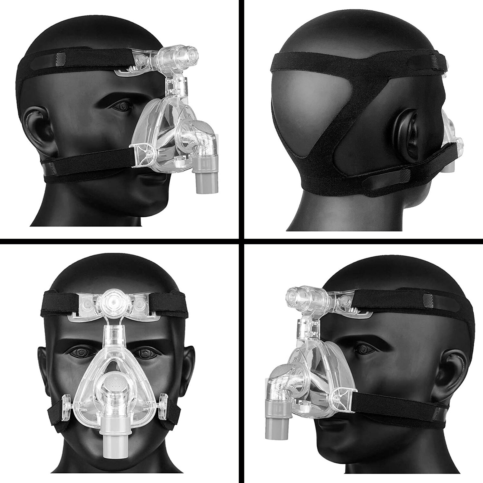 4 Pack Universal Replacement Headgear for ResMed Mirage Series Full CPAP Mask US