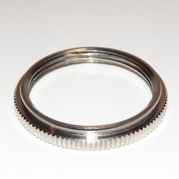 NICKEL PLATED SOLID BRASS UNO RING FOR UNO THREADED SOCKETS LAMP PART 40295NJB