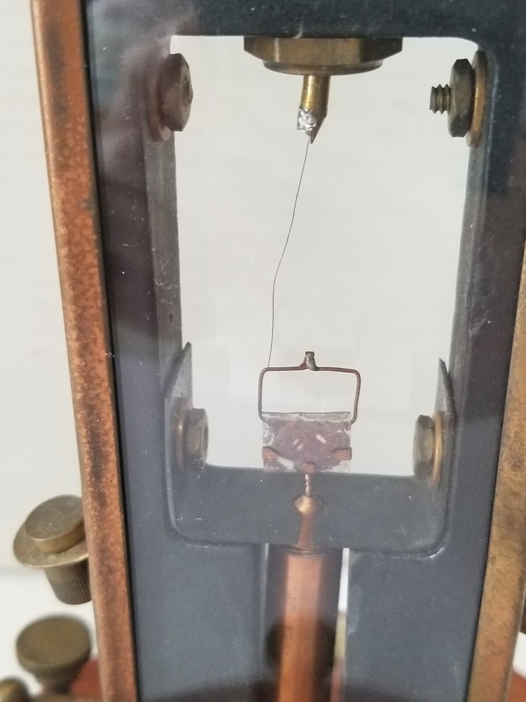 Antique Measuring Instrument L.E. Knott Apparatus Co. Galvanometer