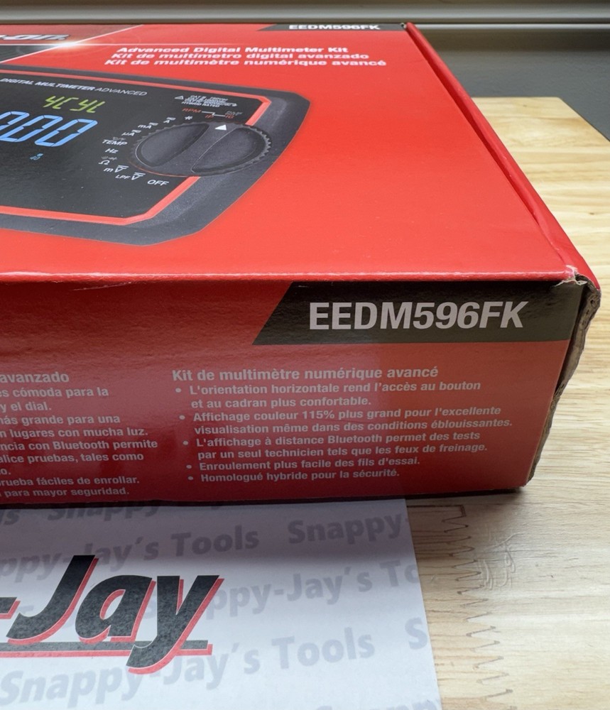 Snap-on Tools NEW Advanced Digital Multimeter Kit TRMS-APP EEDM596FK