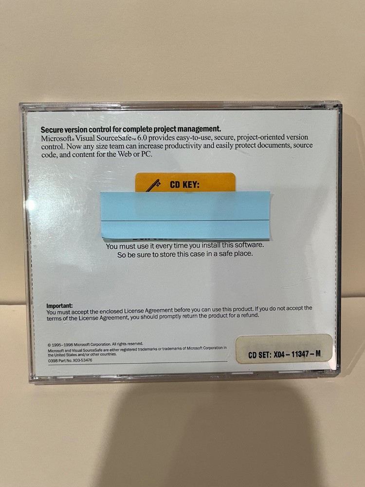 Microsoft Visual SourceSafe 6.0_ Full Version _ For Windows