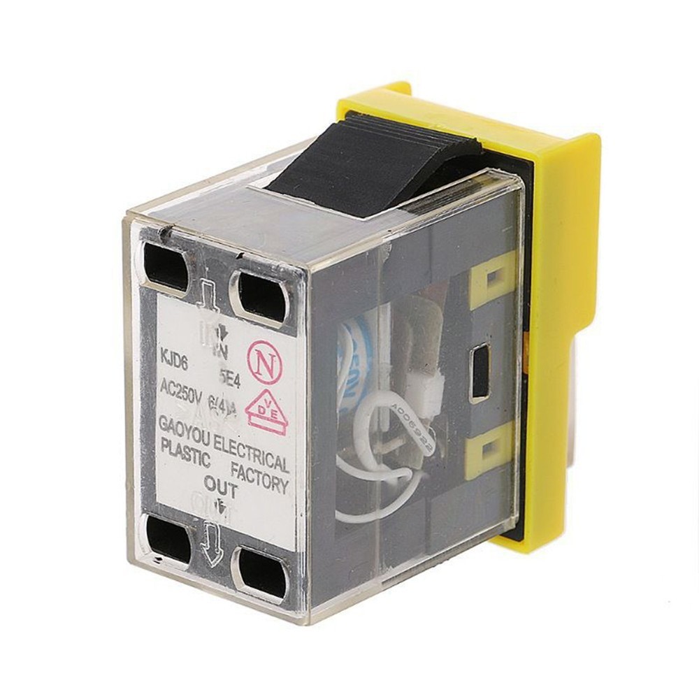 User friendly start button switch with power off and undervoltage protection