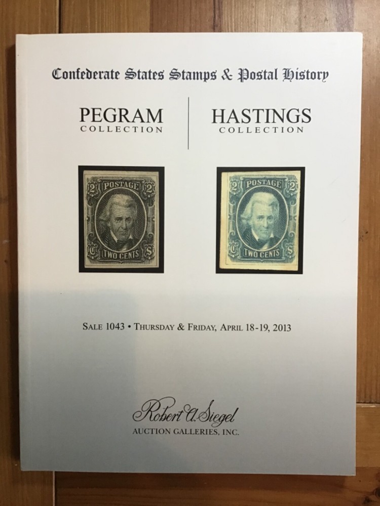Siegel 1043 Confederate States Stamps and Postal History