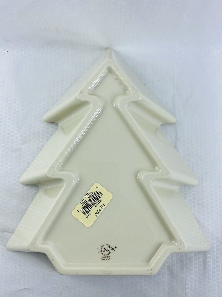Lenox HOLIDAY DIMMENSIONS Christmas Dazzle Tree DEEP Serving Dish