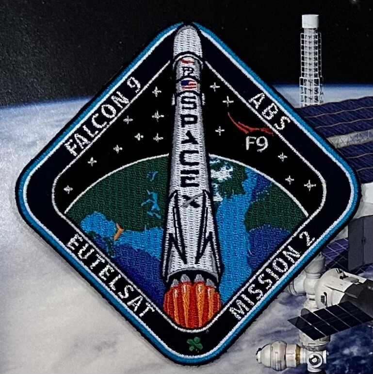 EUTELSAT MISSION 2 FALCON 9 ABS SPACEX SPACE-X PATCH🚀