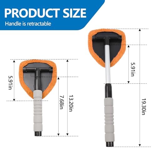 Car Windshield Cleaning Tool, Car Windshield Window Cleaner, Auto Orange
