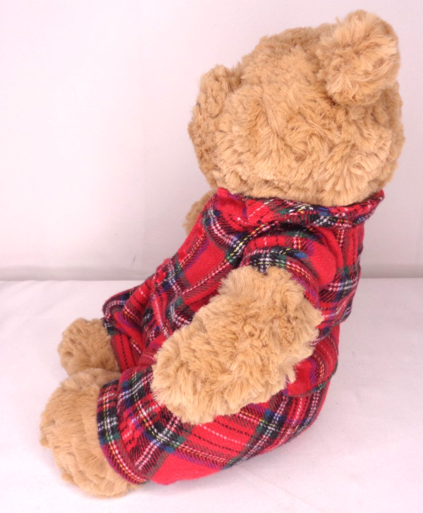 Jellycat Bedtime Bartholomew Bear Plush with Plaid Pajamas NEW NWT BARM3BED