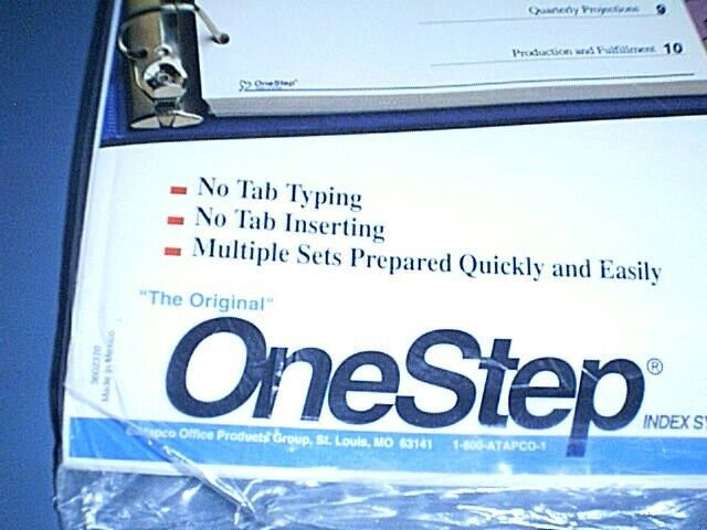Cardinal ONE STEP Index System A thru Z Tabs to make Multiple Indexing Sets NEW!