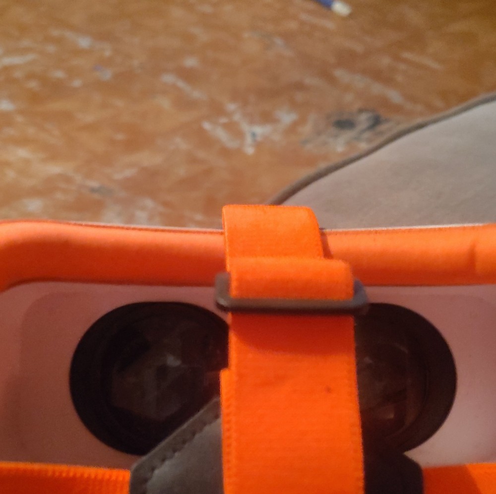 DEVASO Smartphone VR Headset White, Orange, Blue Plastic Fabric