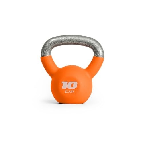 Cast Iron Kettlebell - Coated Finish, Single & Set Options, Multiple Weights Ava