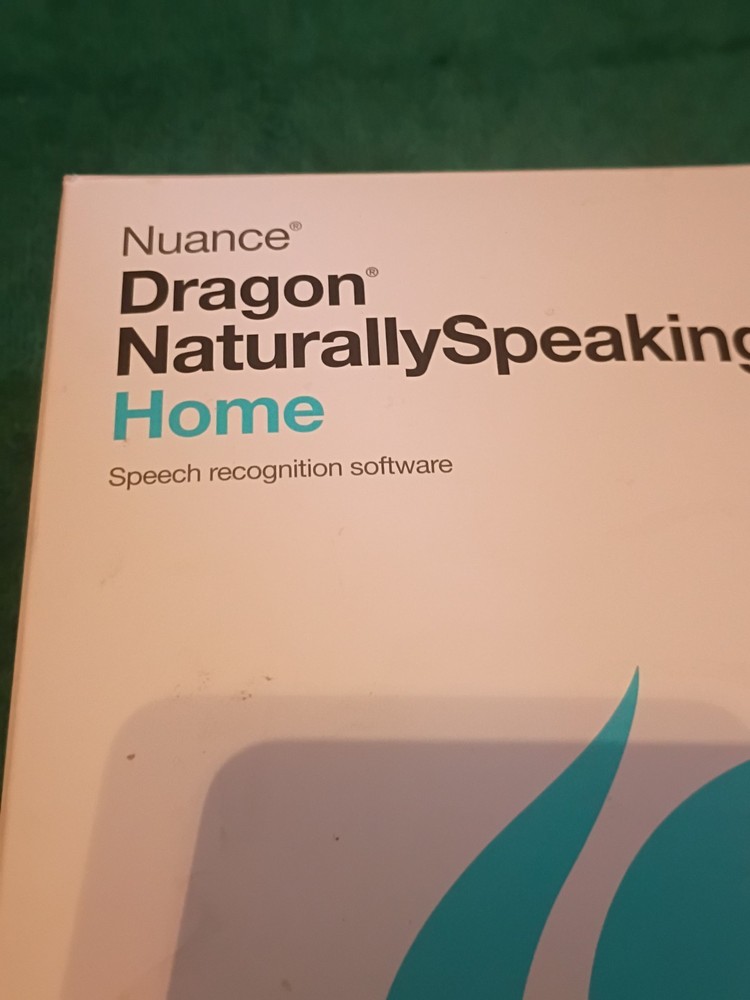 NUANCE dragon NATURALLY SPEAKING home 13 SPEECH RECOGNITION SOFTWARE, Headset/CD
