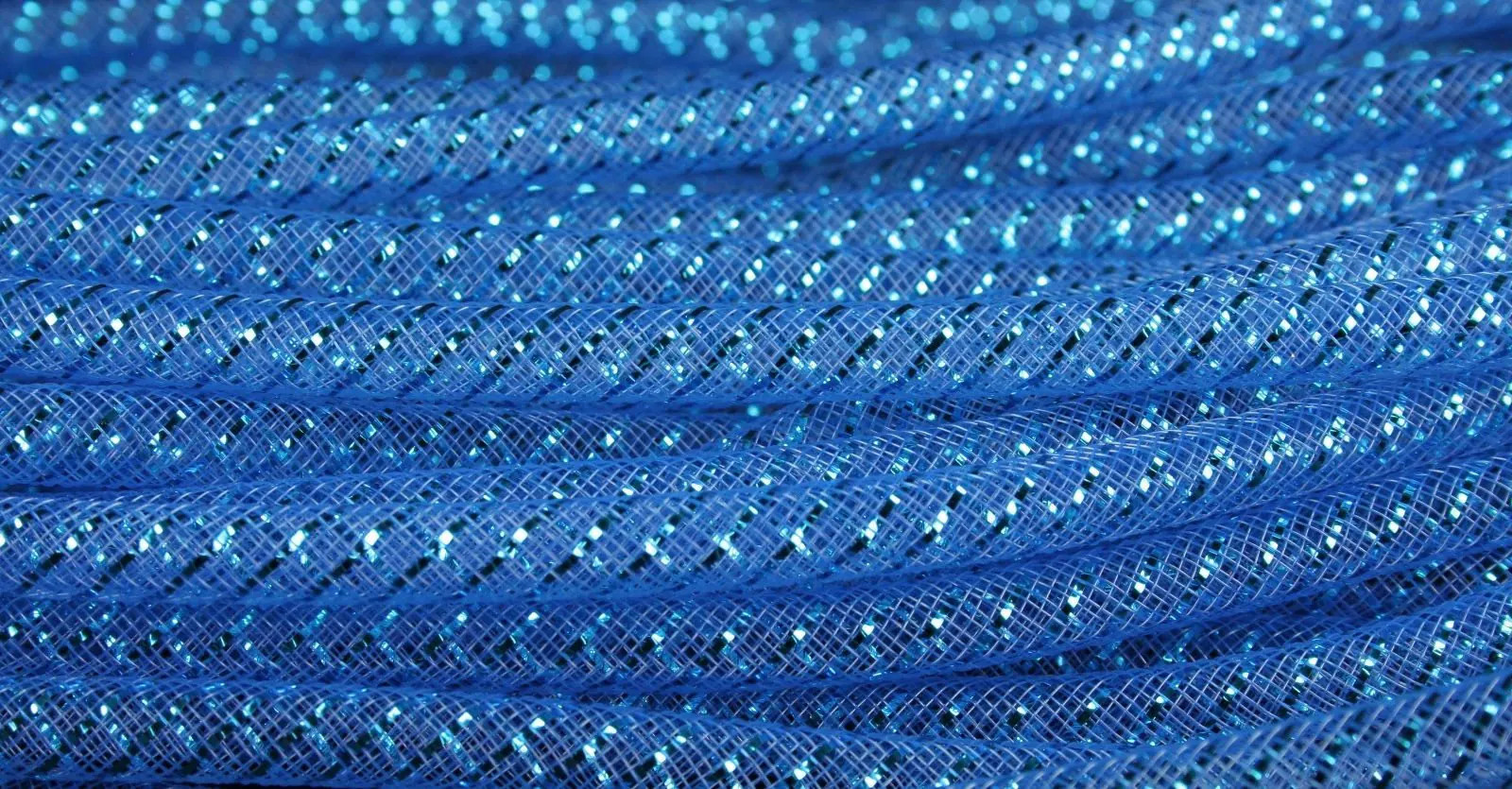 CYBERLOX 8mm Deco Mesh Tubing Flexible Party & Holiday Craft