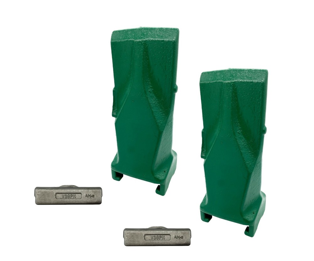 2 - Excavator, Wheel Loader Bucket Teeth w/Pins - V39SYL
