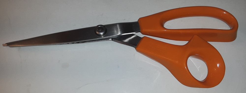 Fiskars 10” Stainless Steel Pinking Shears Scissors Orange Handle
