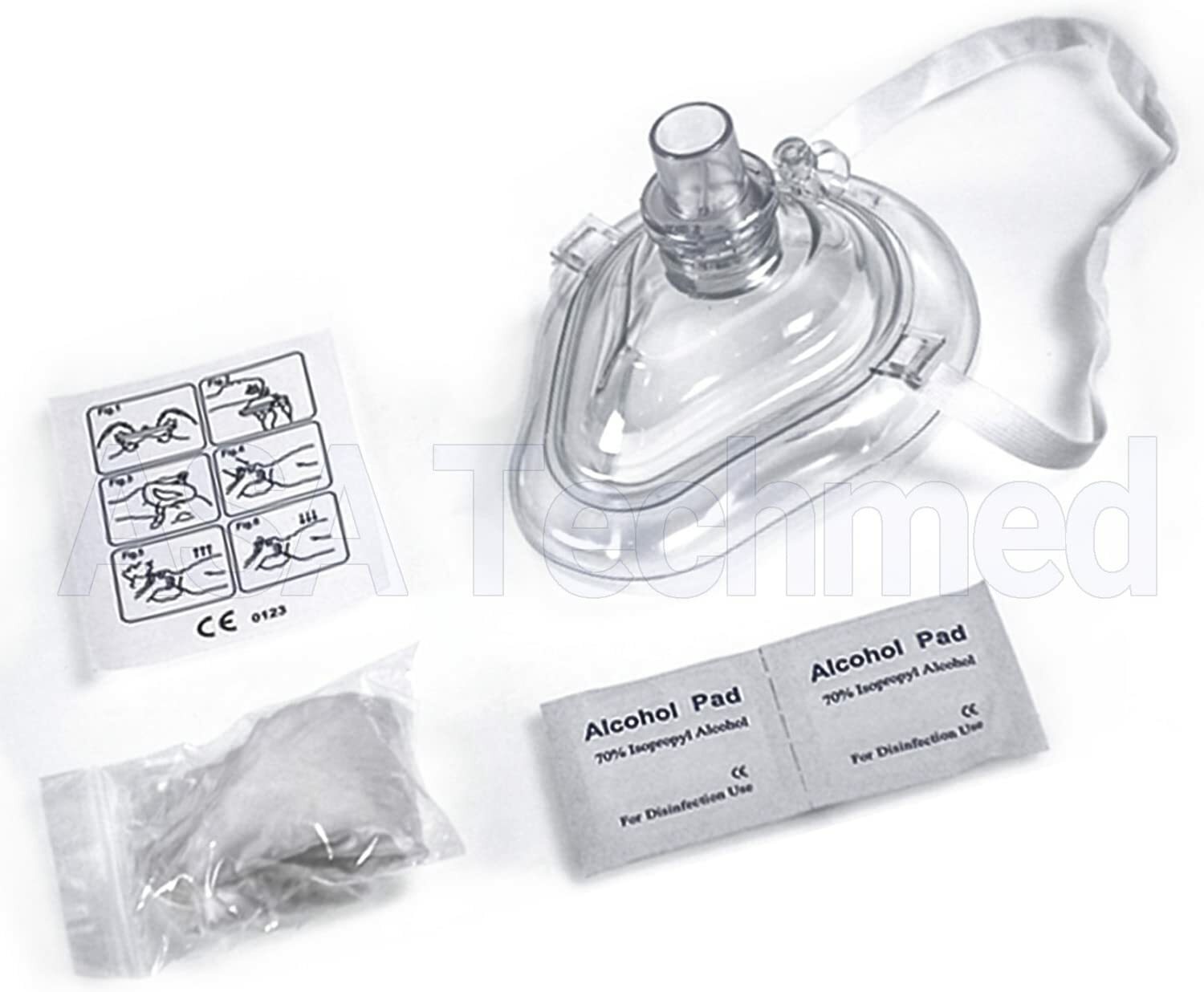 CPR Mask with One-Way Valve - First Aid Face Shield - With Bonus Pocket CPR Mask
