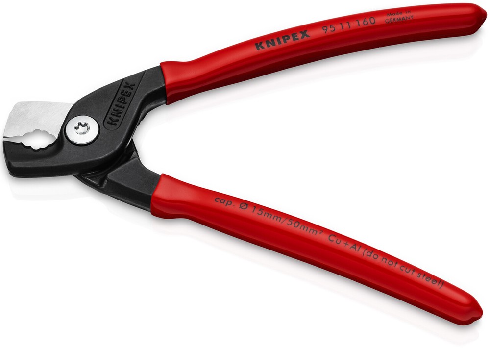 Knipex 9511160SBA Cable Shears with StepCut Edges