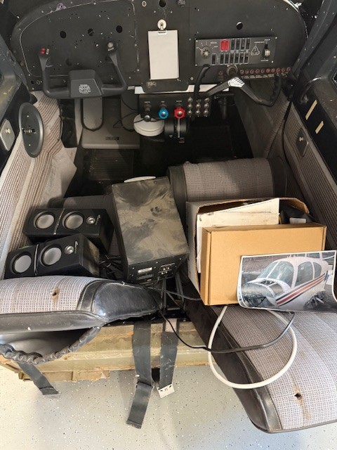 Homemade Flight Simulator Airplane Cockpit.