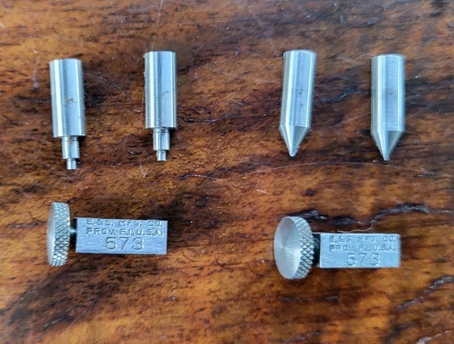 Brown & Sharpe No. 573 Center & Small Hole Attachment Set Machinist Tools USA