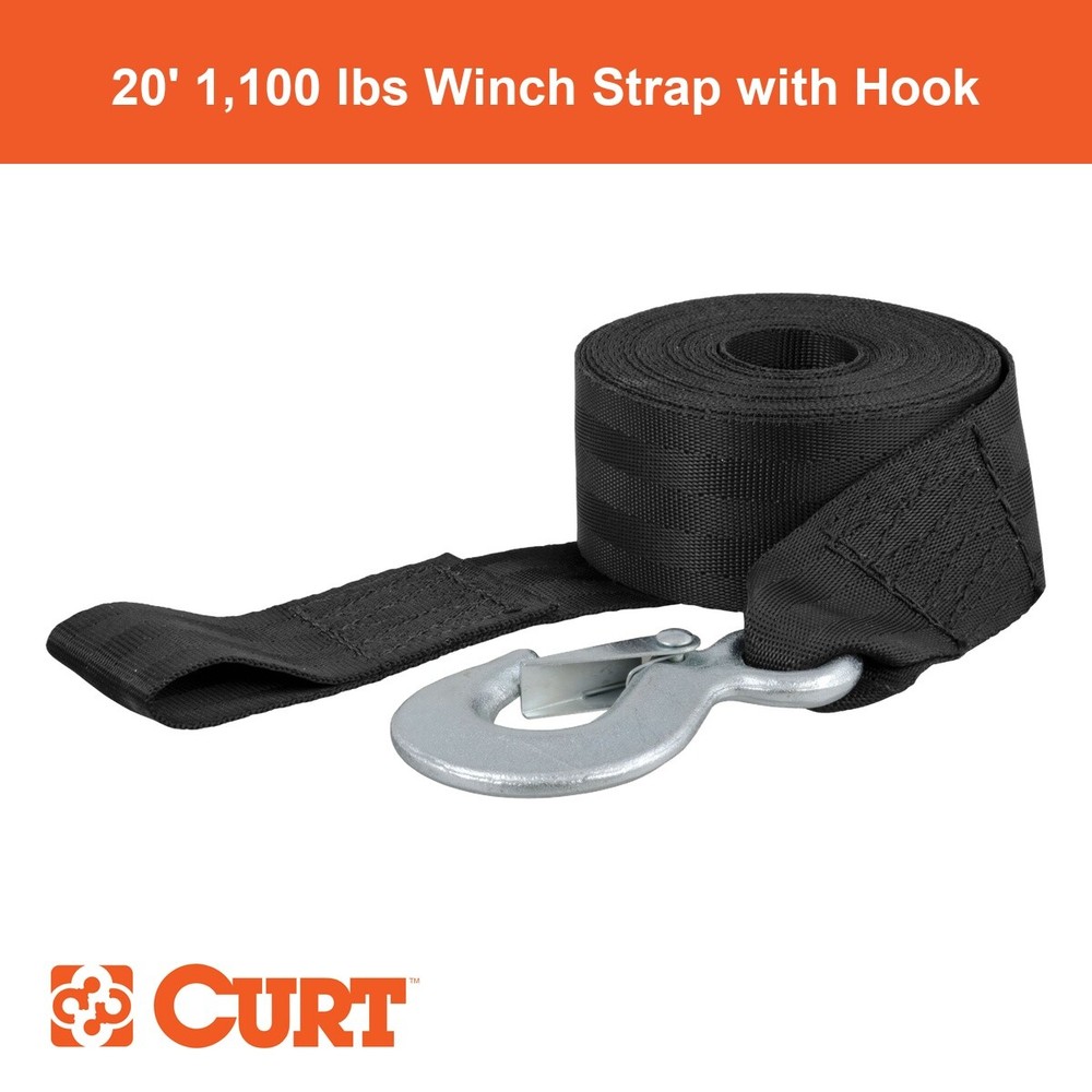 20' Winch Strap with Snap Hook (1,100 lbs.)