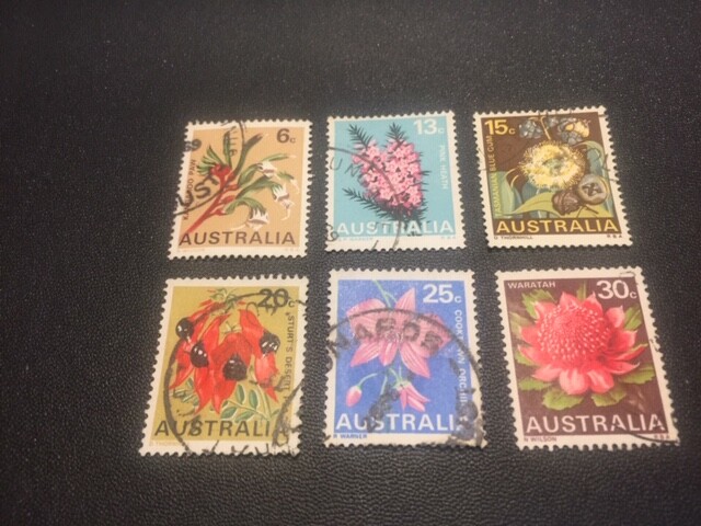 Australia stamp set 434-439 used