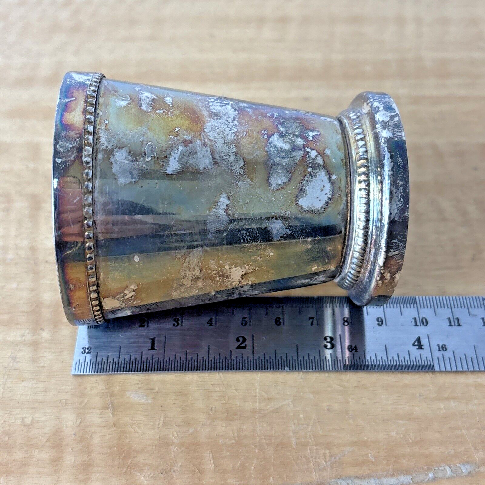 GODINGER Silver-Plated Mint Julep Cup Double Braid