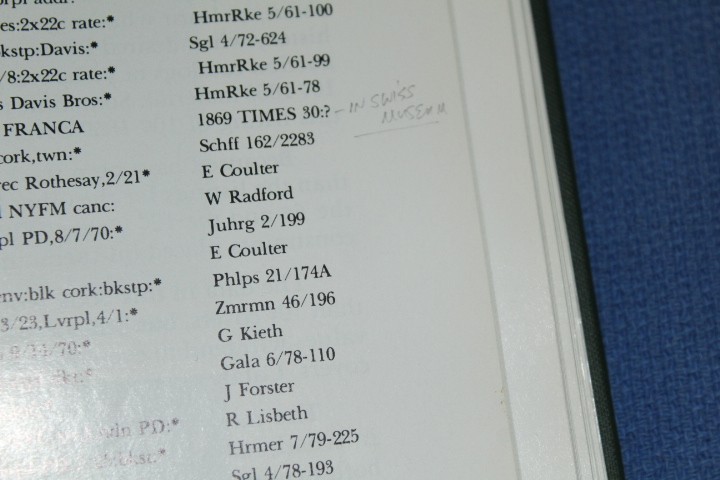 The 1869 Issue on Cover Census Analysis Rose BlueLakeStamps Useful information 2