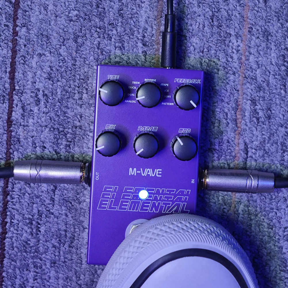 M-Vave Elemental Guitar Delay Effects Pedal / 9 Delay Effects