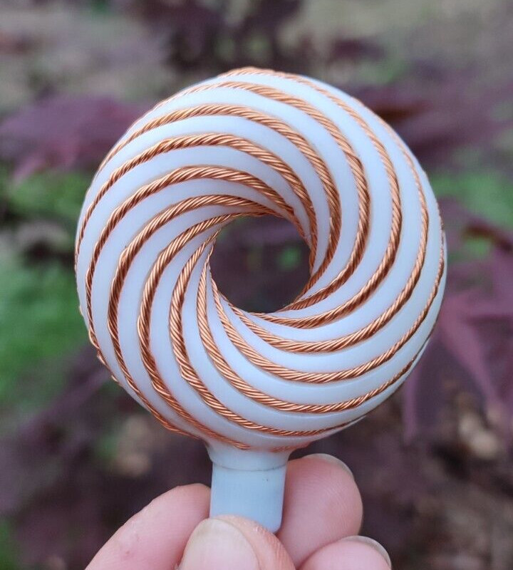 12 Turns Violet Spirals Toroidal Vortex Wave Generator Torsion Fields Generator