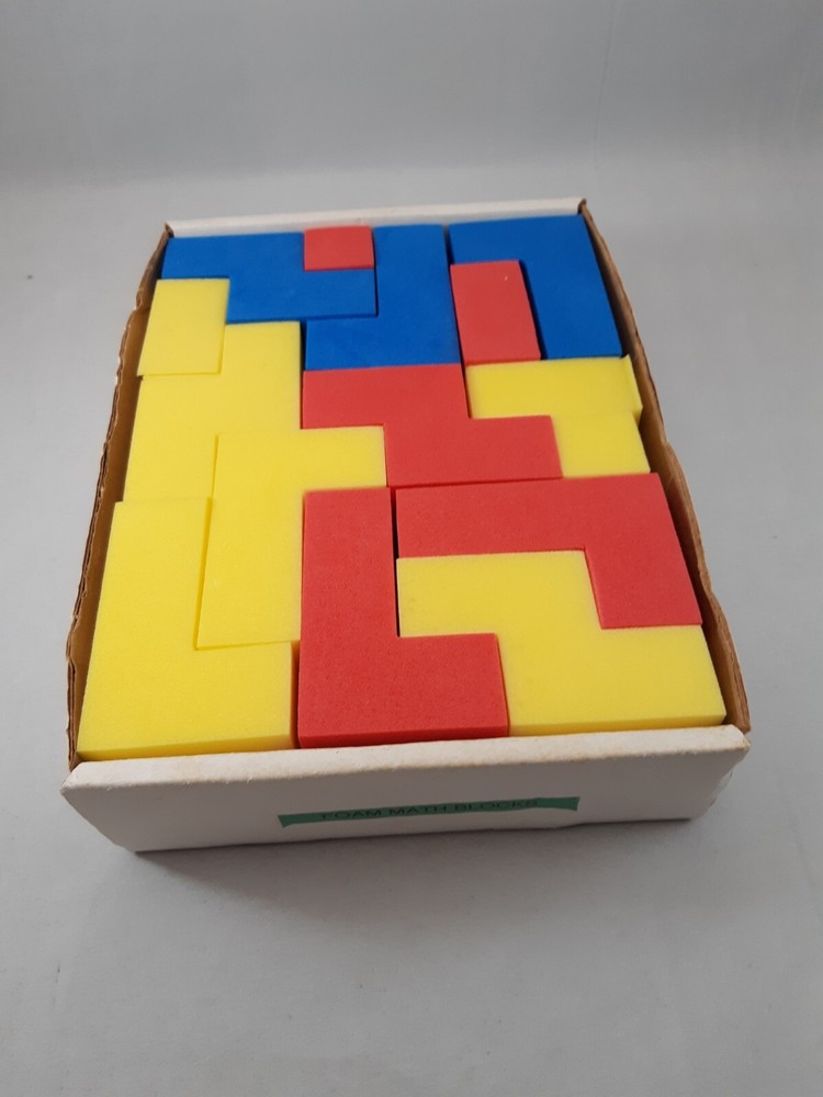 Math Geometric Foam Learning Pattern Shape Blocks Educational Homeschooling