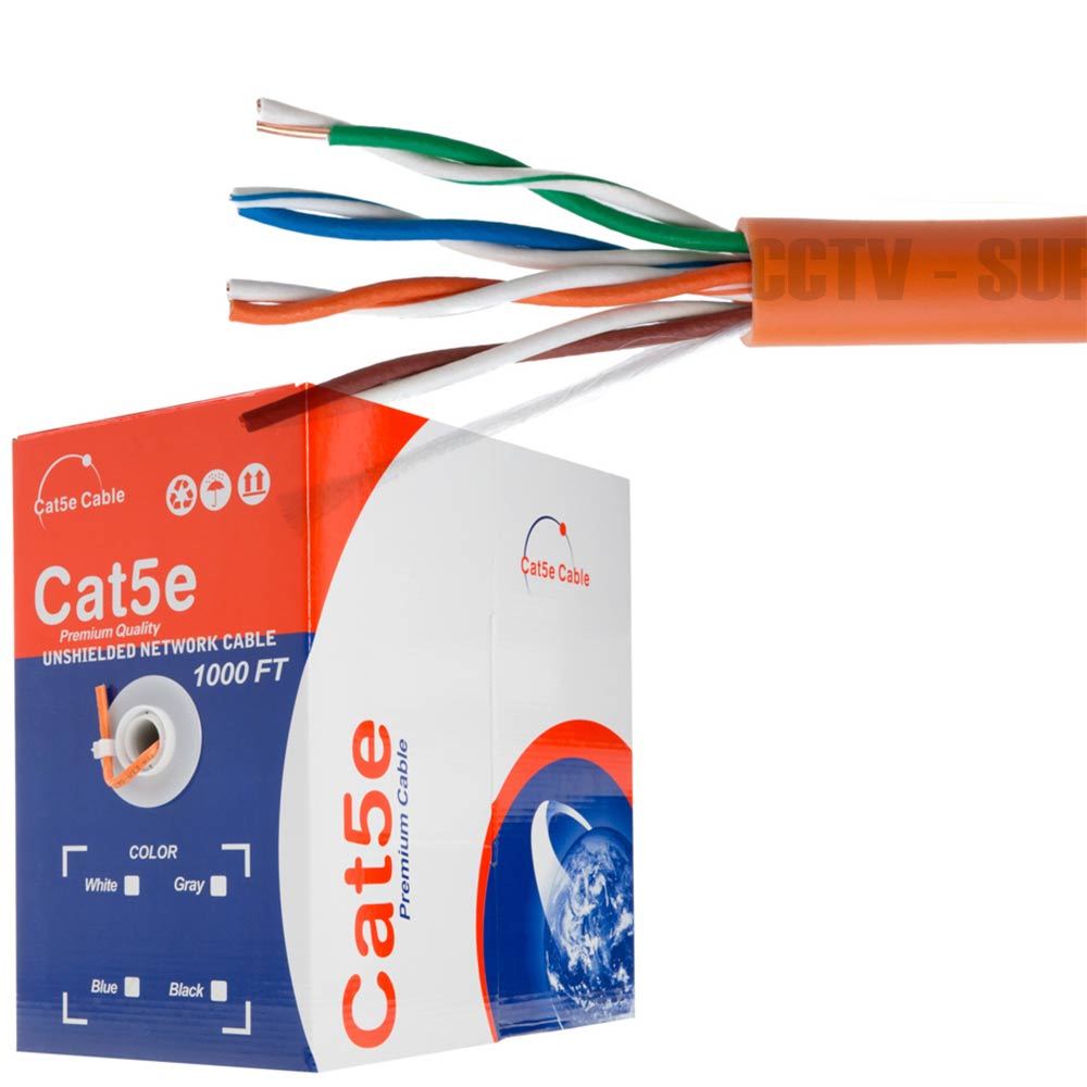 CAT5E CAT6 Cable 500FT 1000FT UTP Solid Network Ethernet CAT5 Bulk Wire RJ45 Lan