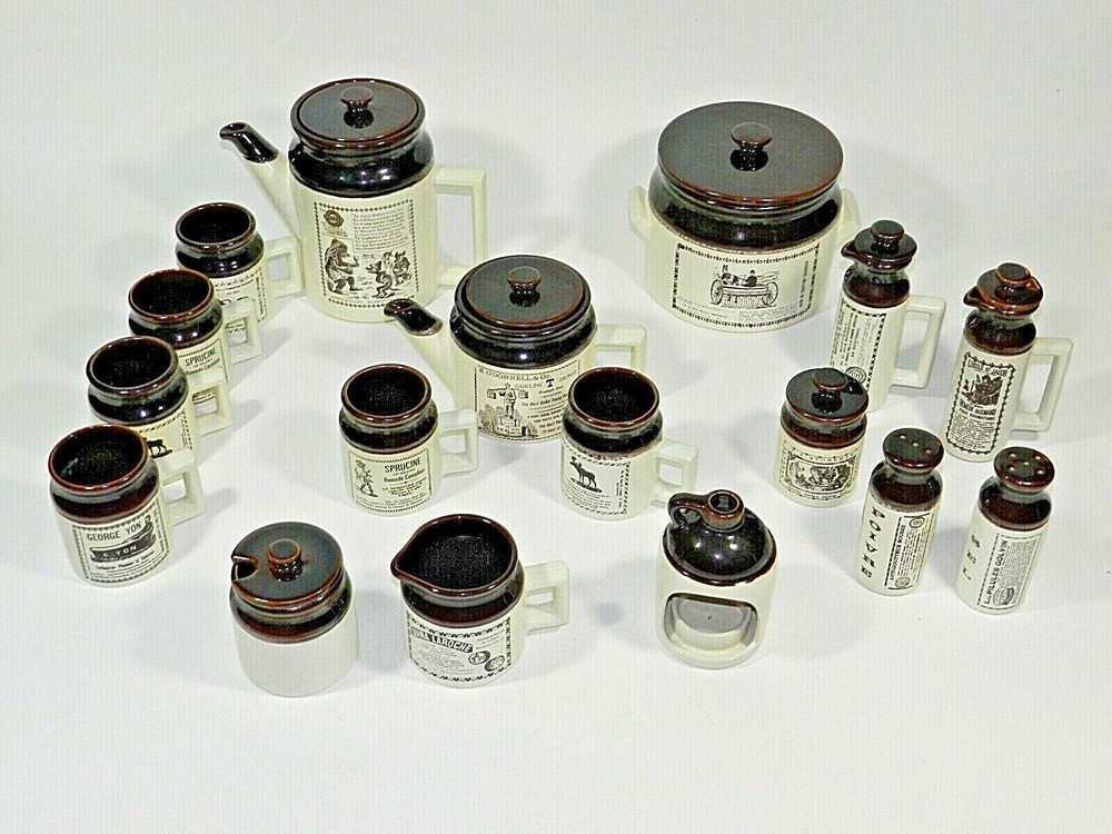 Advertising Pottery Set