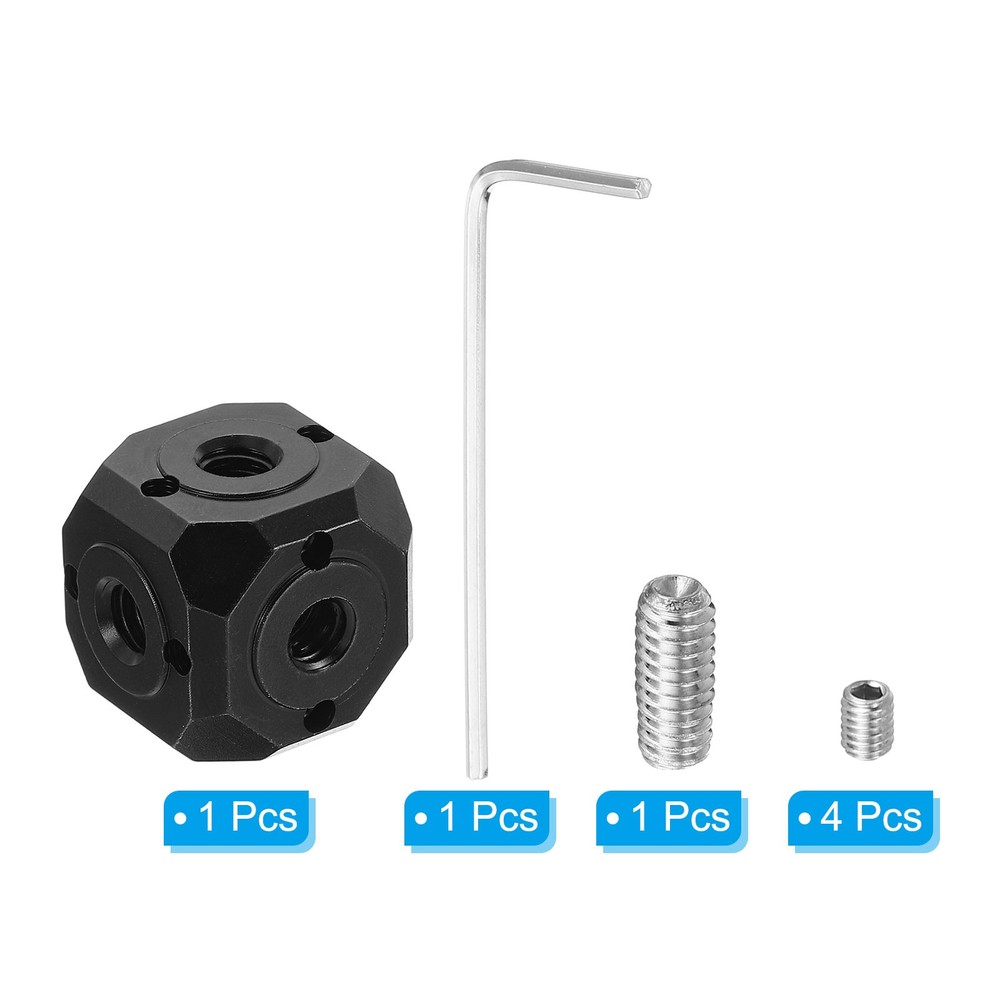 Universal Screw Hole Tripod Adapter 1/4" 3/8" Magic Cubic Mount Cube Bracket