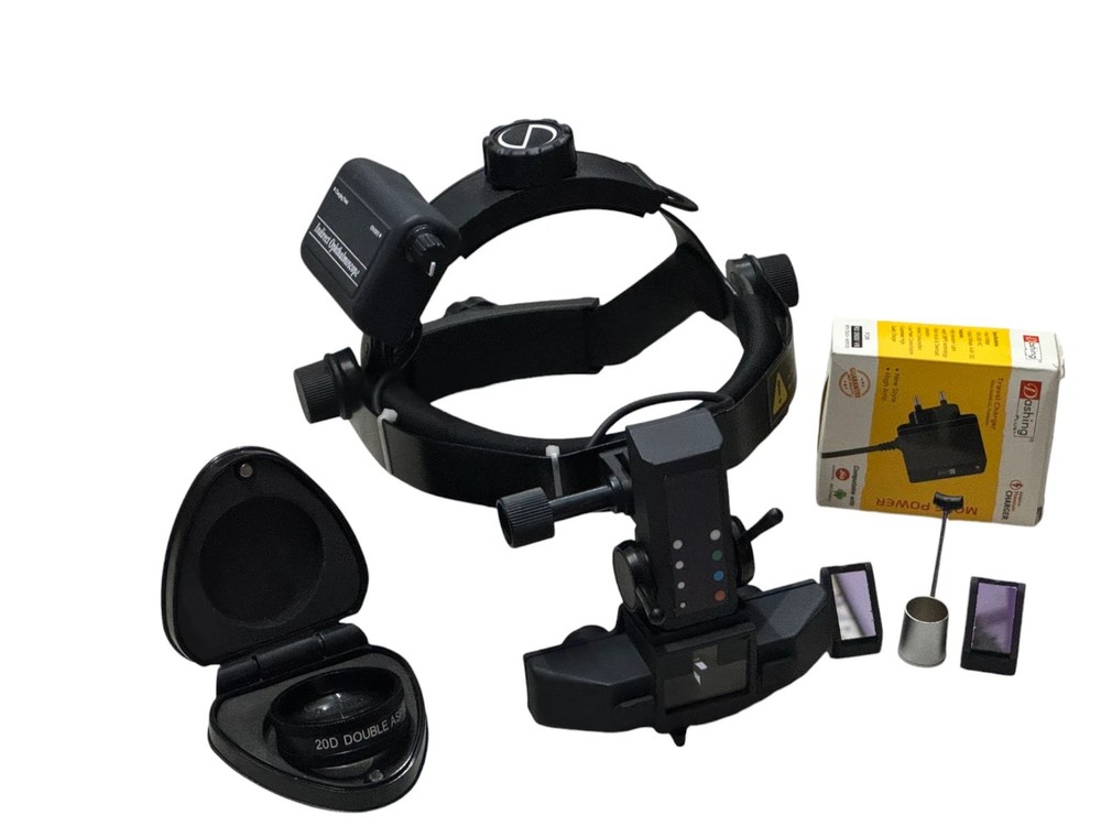Wireless Rechargeable Binocular Indirect Ophthalmoscope with 20D , 78D, 90D Lens