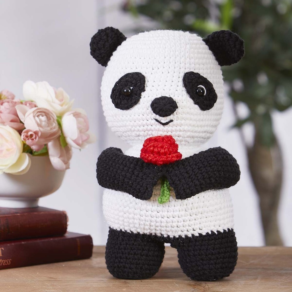 Herrschners® Panda Petals Crochet Kit