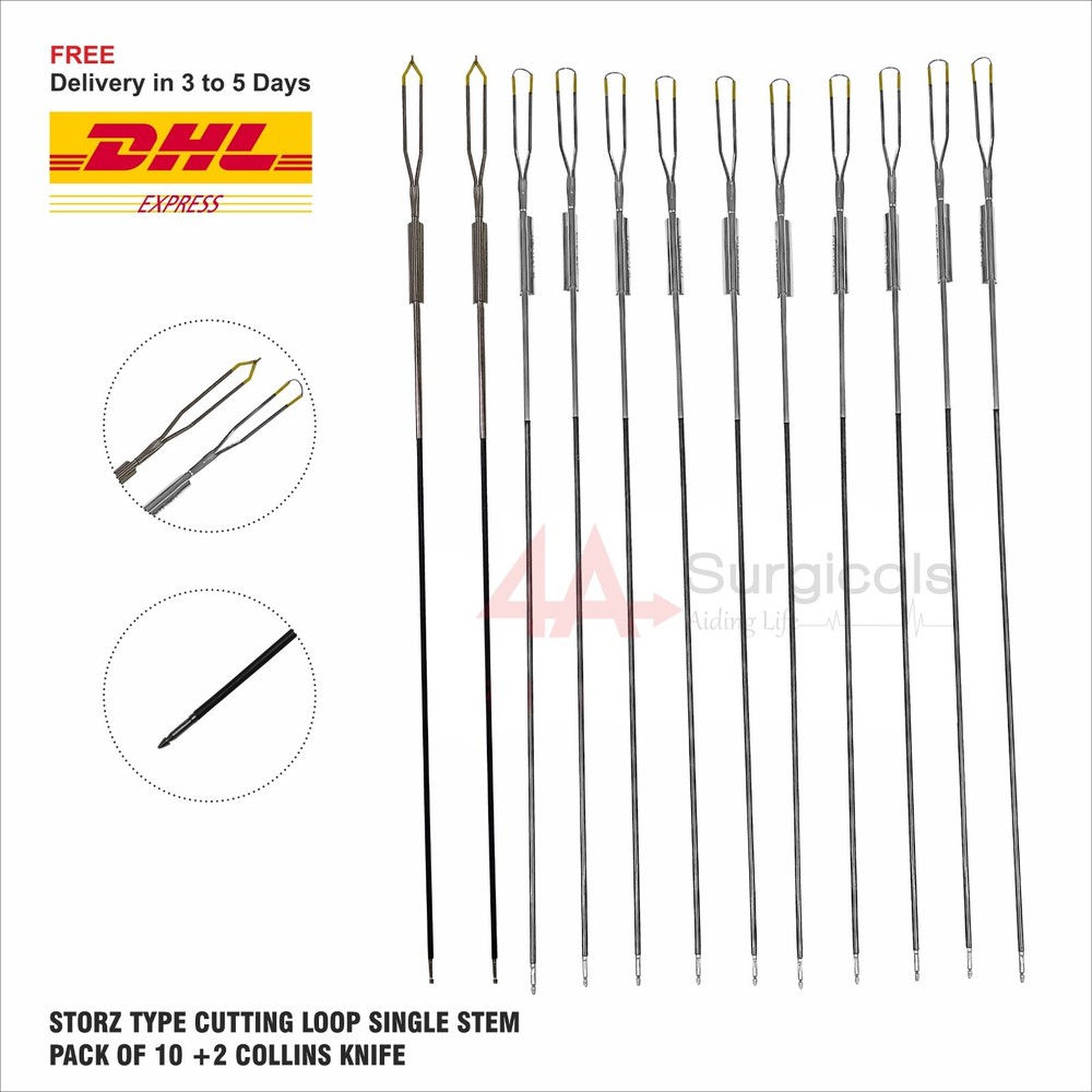 4A CUTTING LOOP SINGLE STEM PACK OF 10+2 COLLINS KNIFE