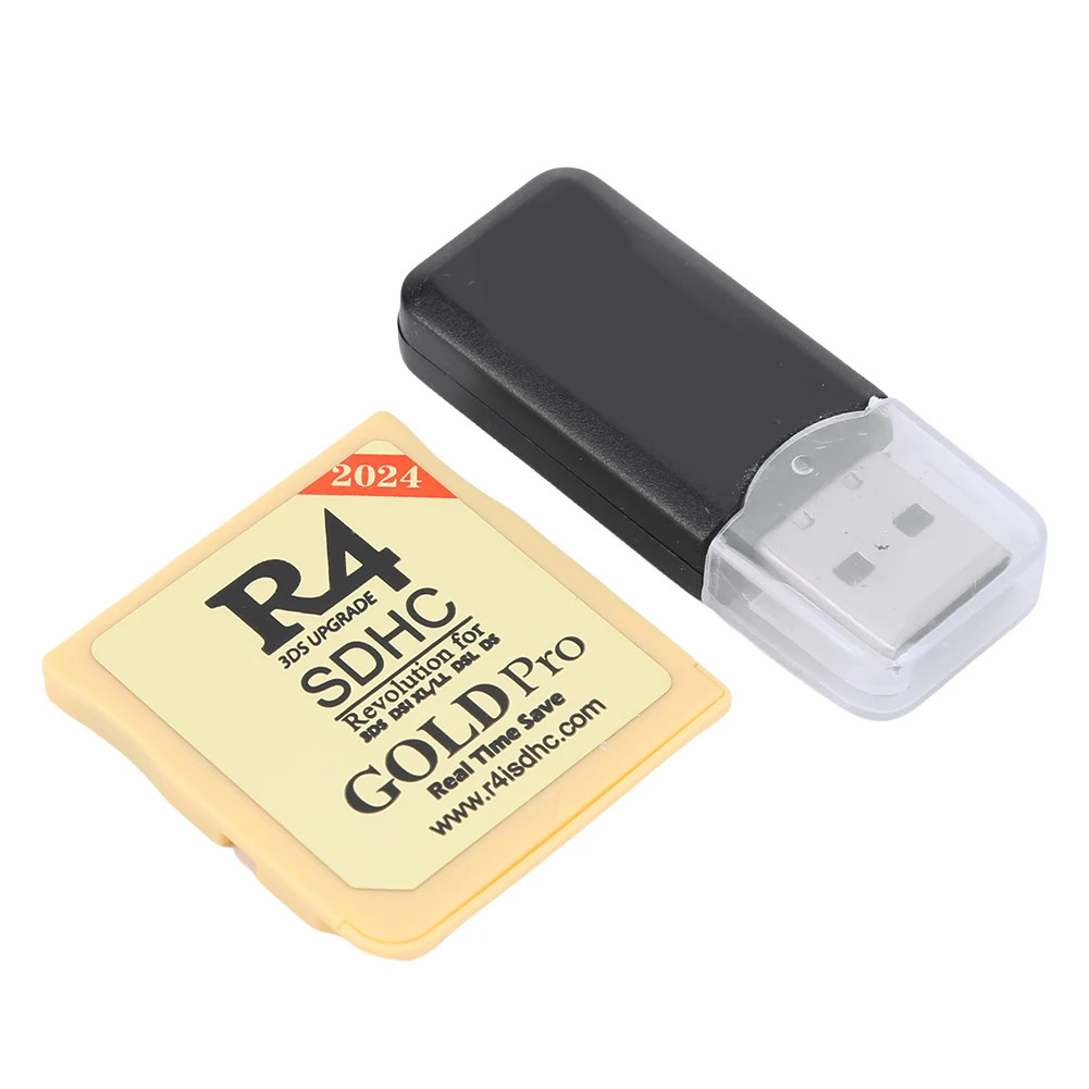 2025 Version R4 Gold Pro SDHC R4i For DS/3DS/2DS Revolution Cartridge + USB
