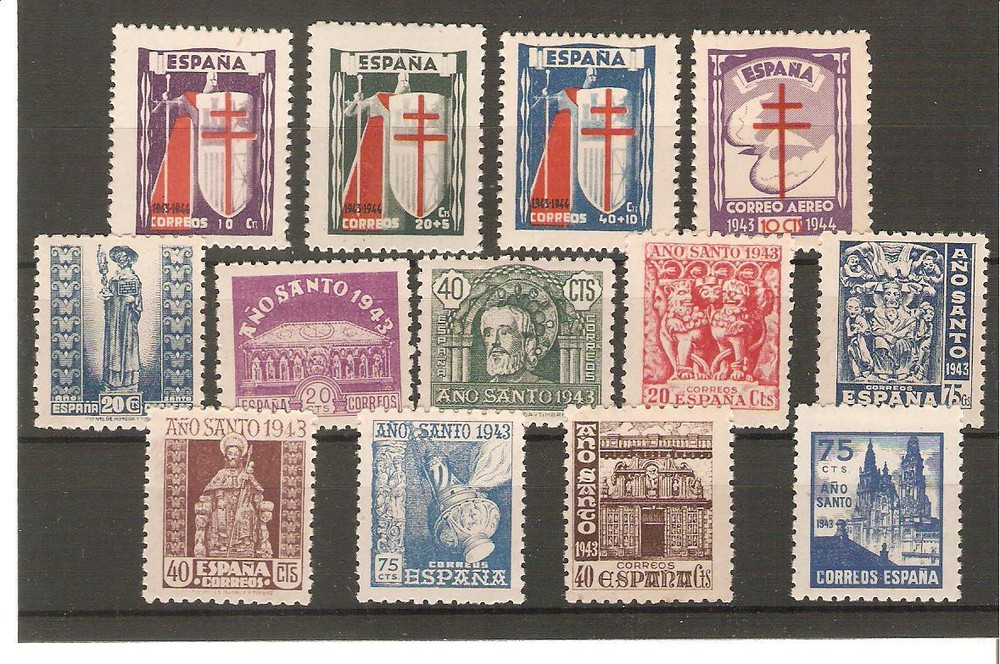 YEAR 1943 COMPLETE NEW WITHOUT STAMP HINGES